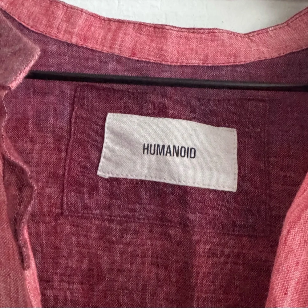 Humanoid Oversized Linen Striped Dress  Made in Romania - Picture 8 of 9